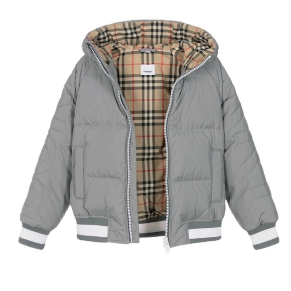 Burberry Landry padded jacket with down filling and hood, NEW - Picture 1 of 17